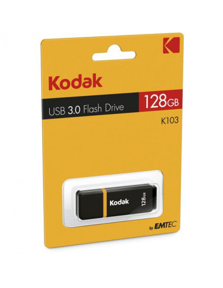 Emtec USB3.0 K100 128GB unità flash USB USB tipo A 3.0 (3.1 Gen 1) Nero, Giallo