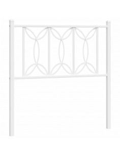 Testiera in Metallo Bianco 80 cm 2