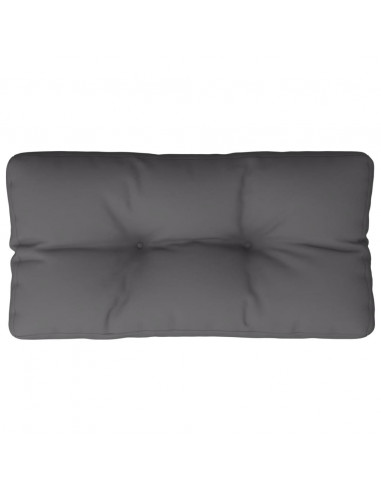 Cuscino per Pallet Antracite 80x40x12 cm in Tessuto