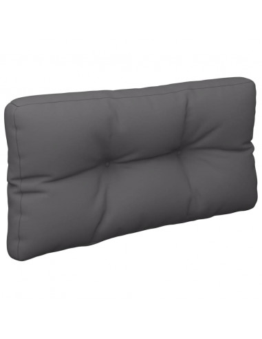 Cuscino per Pallet Antracite 80x40x12 cm in Tessuto