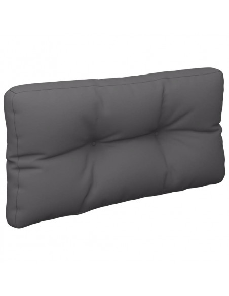 Cuscino per Pallet Antracite 80x40x12 cm in Tessuto