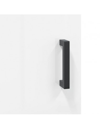 Credenza Bianco Lucido 34,5x34x90 cm in Legno Multistrato