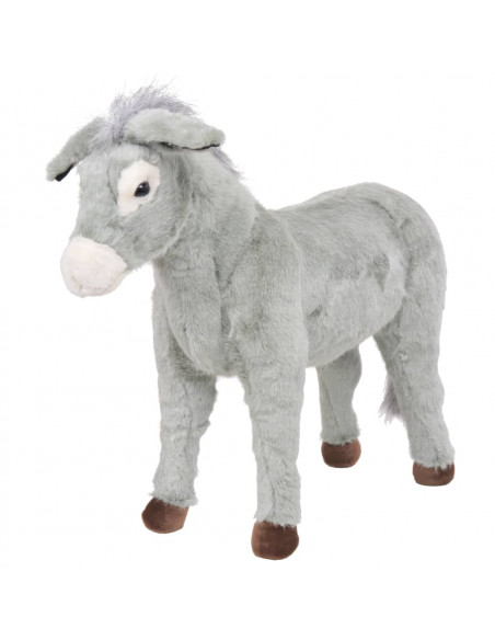 Asino in Peluche in Piedi Grigio XXL
