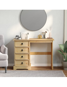 Toeletta Corona 104x47x75 cm in Legno Massello di Pino 2