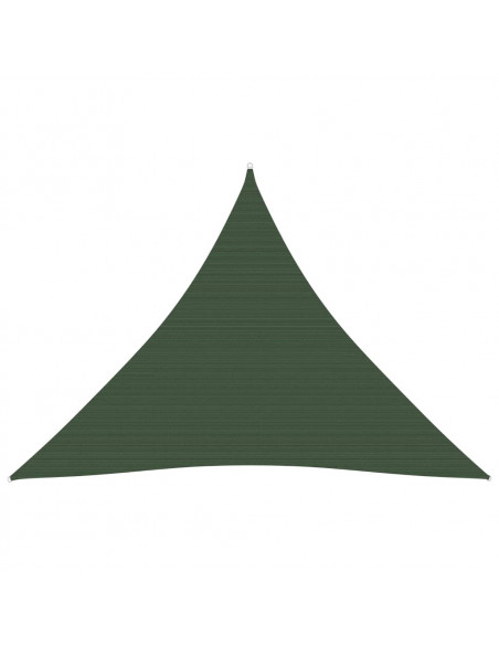 Vela Parasole 160 g/m² Verde Scuro 5x5x5 m in HDPE