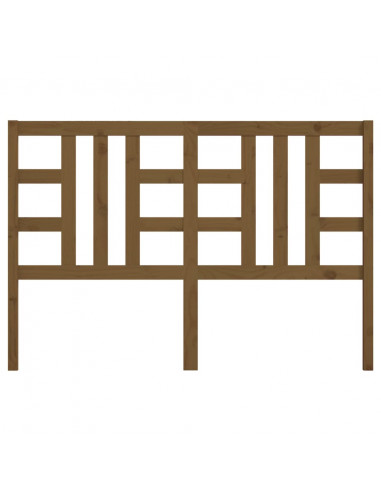Testiera per Letto Miele 156x4x100 cm in Legno Massello di Pino