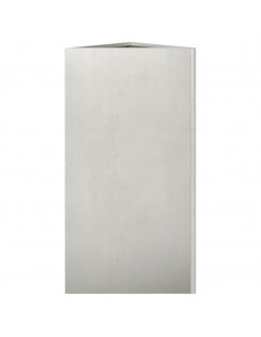 Fioriere da Giardino 2 pz Triangolari 40x34,5x70cm Acciaio Inox 2