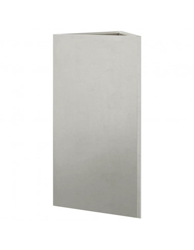 Fioriere da Giardino 2 pz Triangolari 40x34,5x70cm Acciaio Inox