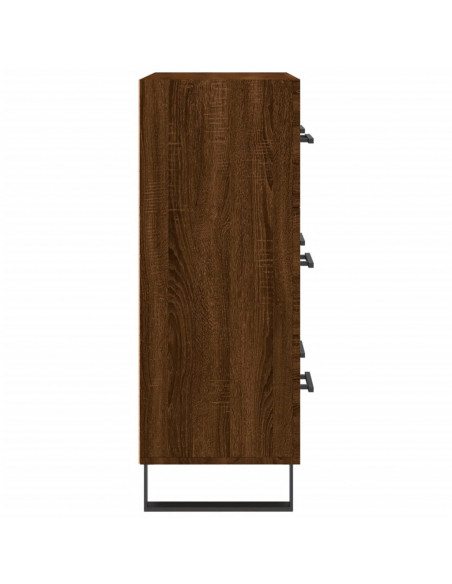 Credenza Rovere Marrone 69,5x34x90 cm in Legno Multistrato