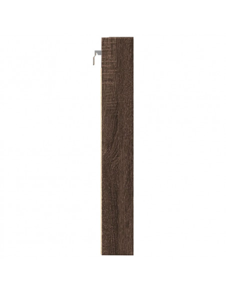 Armadietto Vetrina Rovere Marrone 80x8,5x58cm Legno Multistrato