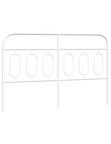 Testiera in Metallo Bianco 140 cm