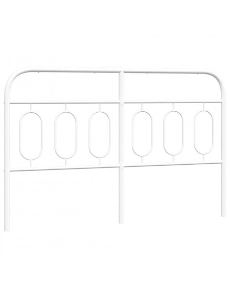 Testiera in Metallo Bianco 140 cm