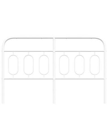 Testiera in Metallo Bianco 140 cm