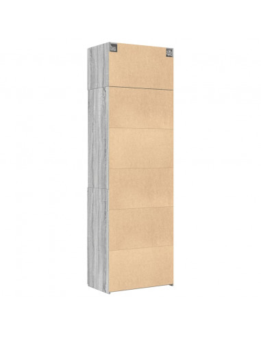 Armadietto Grigio Sonoma 70x42,5x225 cm in Truciolato