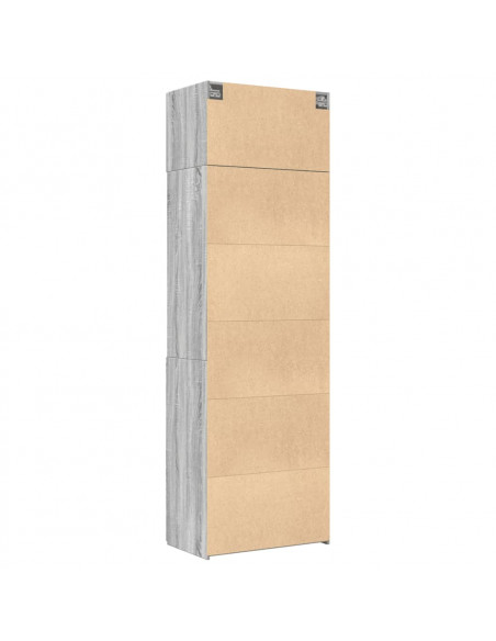 Armadietto Grigio Sonoma 70x42,5x225 cm in Truciolato