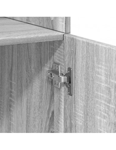 Armadietto Grigio Sonoma 70x42,5x225 cm in Truciolato