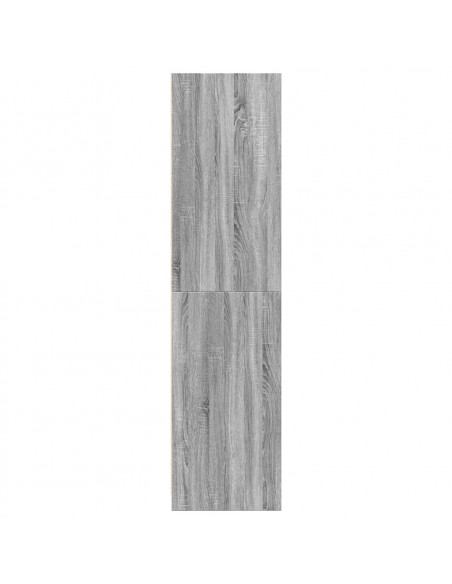 Armadio Grigio Sonoma 100x50x200 cm in Legno Multistrato