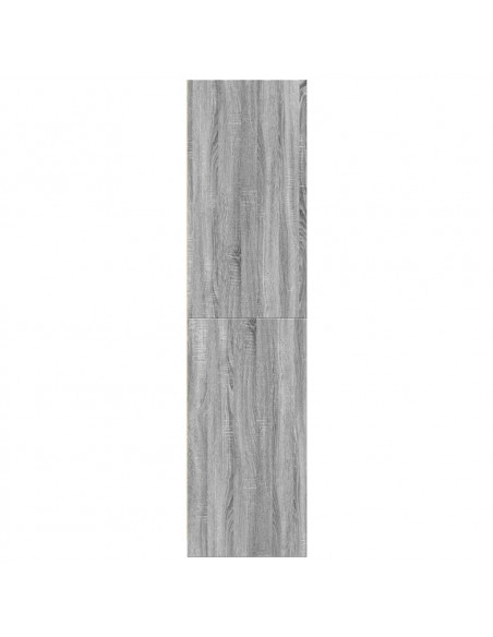 Armadio Grigio Sonoma 50x50x200 cm in Legno Multistrato