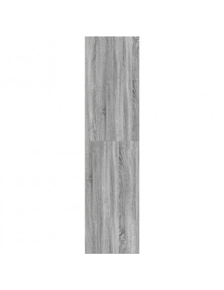 Armadio Grigio Sonoma 80x50x200 cm in Legno Multistrato