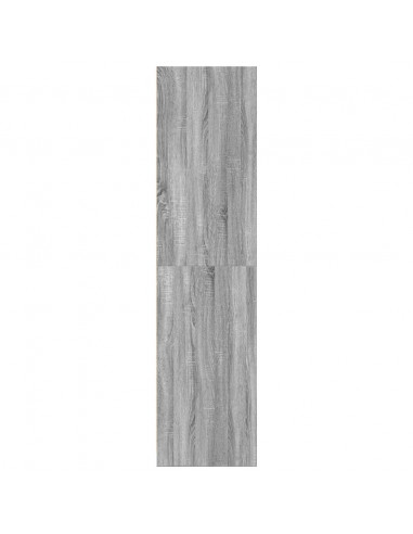 Armadio Grigio Sonoma 80x50x200 cm in Legno Multistrato