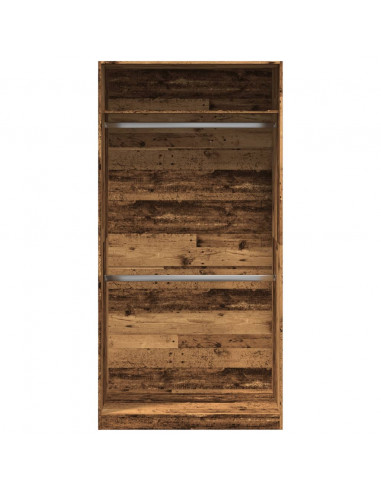 Armadio Legno Antico 100x50x200 cm in Legno Multistrato