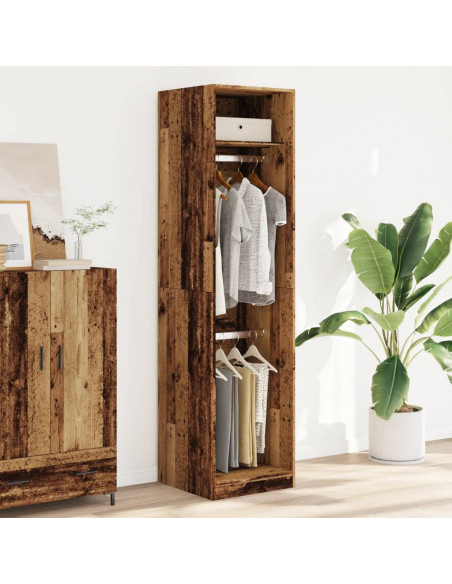 Armadio Legno Antico 50x50x200 cm in Legno Multistrato
