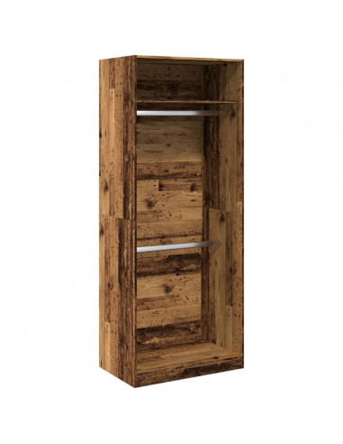 Armadio Legno Antico 80x50x200 cm in Legno Multistrato