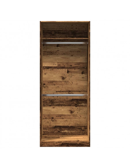Armadio Legno Antico 80x50x200 cm in Legno Multistrato