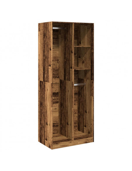 Armadio Legno Antico 80x50x200 cm in Legno Multistrato