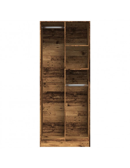 Armadio Legno Antico 80x50x200 cm in Legno Multistrato