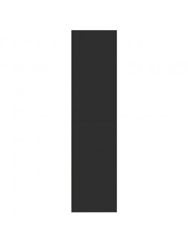 Armadio Nero 80x50x200 cm in Legno Multistrato