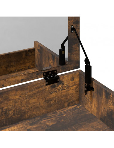 Toeletta e Sgabello Rovere Fumo 60x40x113,5 cm