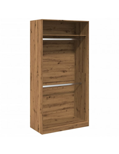 Armadio Rovere Artigianale 100x50x200 cm in Legno Multistrato