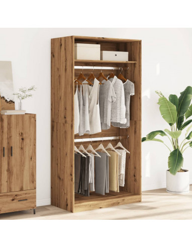 Armadio Rovere Artigianale 100x50x200 cm in Legno Multistrato