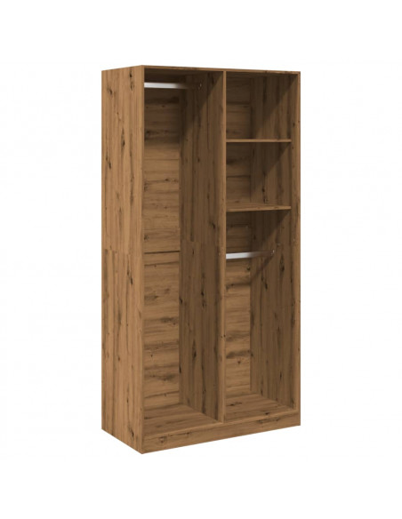 Armadio Rovere Artigianale 100x50x200 cm in Legno Multistrato