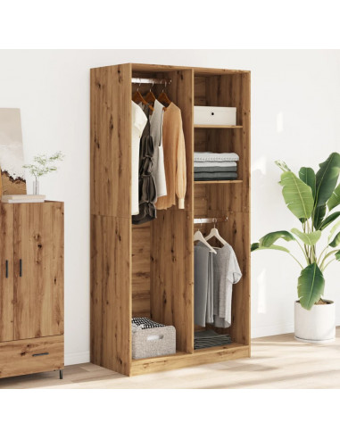 Armadio Rovere Artigianale 100x50x200 cm in Legno Multistrato