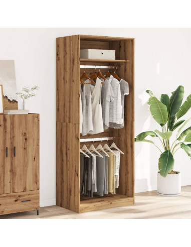 Armadio Rovere Artigianale 80x50x200 cm in Legno Multistrato