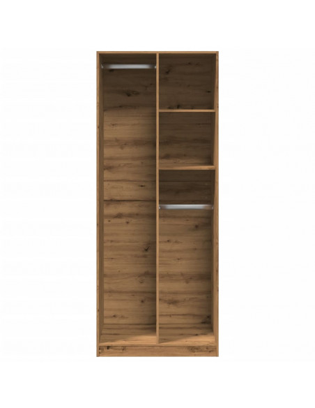 Armadio Rovere Artigianale 80x50x200 cm in Legno Multistrato