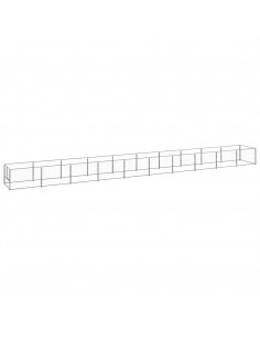 Gabbia per Cani Argento 10 m² in Acciaio 2