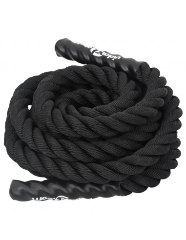 Corda da Allenamento Nera 6 m 4,5 kg in Poliestere