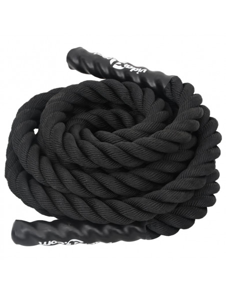 Corda da Allenamento Nera 6 m 4,5 kg in Poliestere