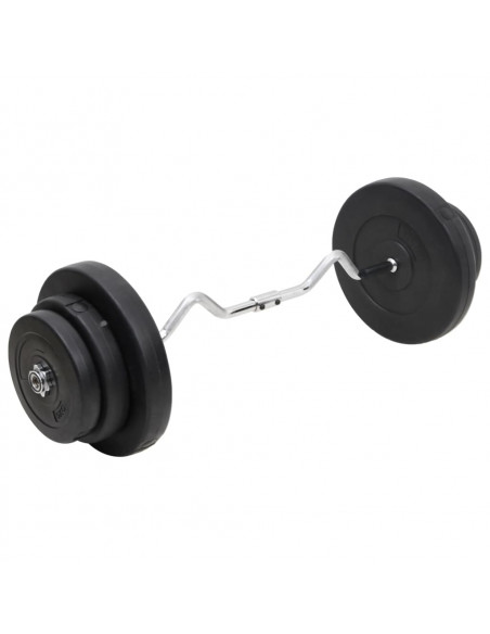Bilanciere Curvo con Dischi 60 kg