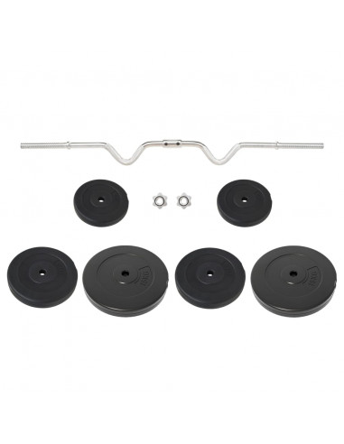 Bilanciere Curvo con Dischi 60 kg