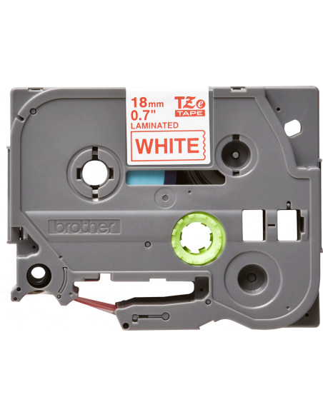 Brother TZE-242 nastro per etichettatrice Rosso su bianco