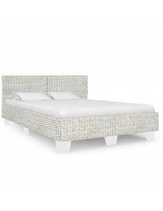 Giroletto Grigio in Rattan Naturale 140x200 cm 2