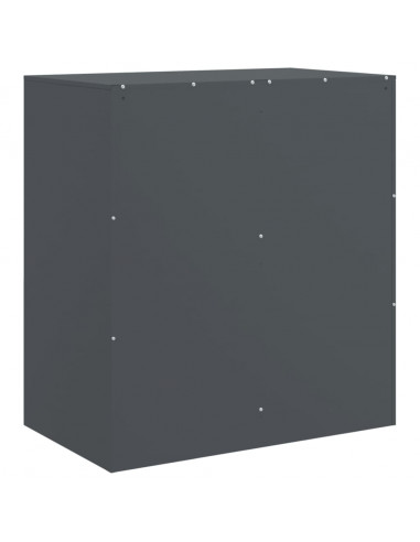 Credenza Antracite 67x39x73 cm in Acciaio