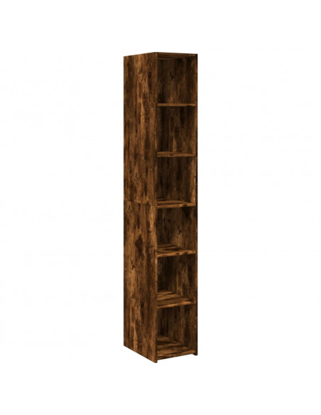 Credenza Rovere Fumo 30x41x185 cm in Legno Multistrato