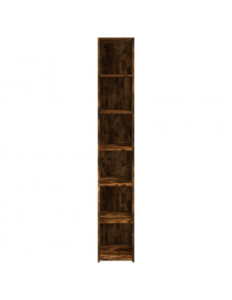 Credenza Rovere Fumo 30x41x185 cm in Legno Multistrato