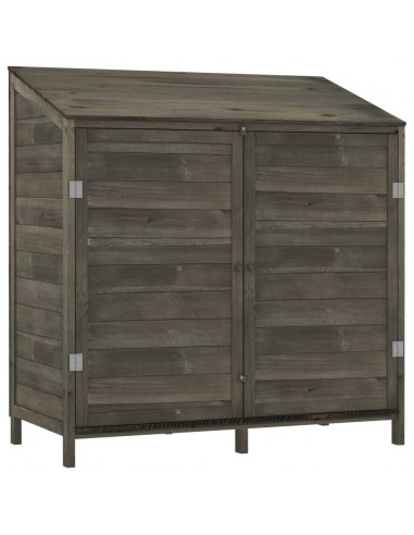 Capanno da Giardino Antracite 102x52x112cm Legno Massello Abete