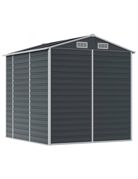 Capanno da Giardino Antracite 191x215x198cm in Acciaio Zincato